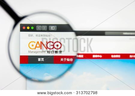 Richmond, Virginia, Usa - 26 July 2019: Illustrative Editorial Of Cango Inc Website Homepage. Cango 