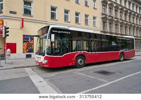 VIENNA, AUSTRIA - CIRCA MAY, 2019: Mercedes-Benz Citaro seen in Vienna in the daytime.