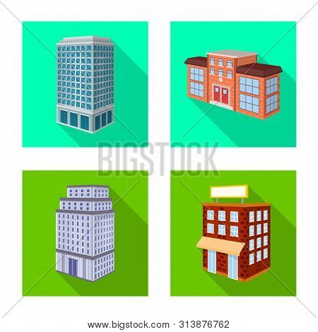Vector Illustration Of Construction And Building Symbol. Set Of Construction And Estate Vector Icon 