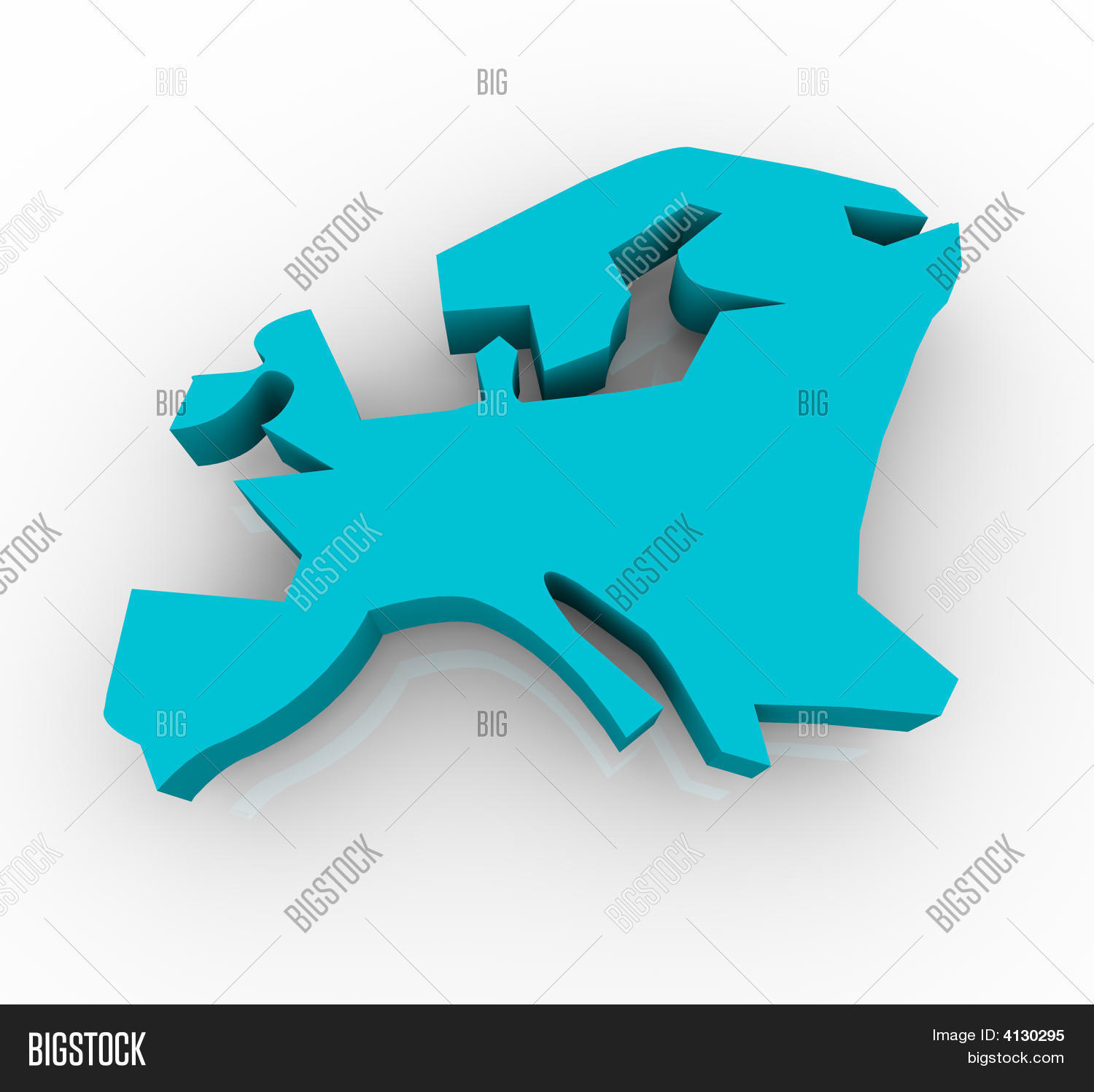 Map Europe Blue Image & Photo (Free Trial) | Bigstock