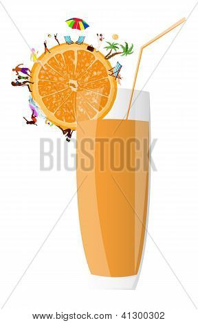 Laranja suco fresco