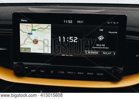 Moscow, Russia - January 10, 2021 Kia Xceed. Awd Hatchback Suv. New Kia Xceed Crossover Model Year 2