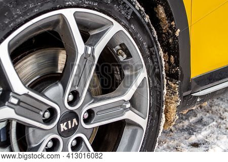 Moscow, Russia - January 10, 2021 Kia Xceed. Awd Hatchback Suv. New Kia Xceed Crossover Model Year 2