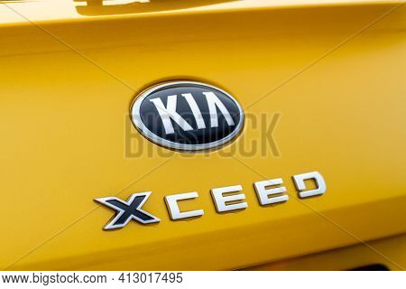 Moscow, Russia - January 10, 2021 Kia Xceed. Awd Hatchback Suv. New Kia Xceed Crossover Model Year 2