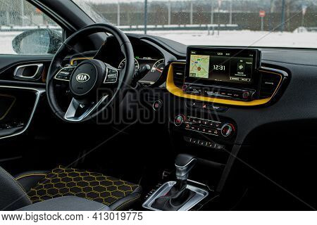 Moscow, Russia - January 10, 2021 Kia Xceed. Awd Hatchback Suv. New Kia Xceed Crossover Model Year 2