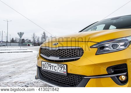 Moscow, Russia - January 10, 2021 Kia Xceed. Awd Hatchback Suv. New Kia Xceed Crossover Model Year 2