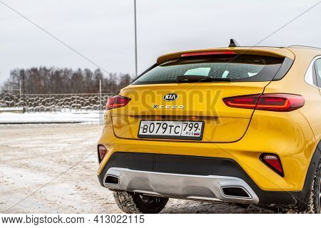 Moscow, Russia - January 10, 2021 Kia Xceed. Awd Hatchback Suv. New Kia Xceed Crossover Model Year 2