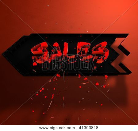 โลโก้ 3D ขายศร