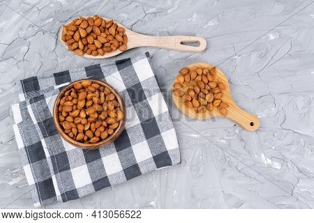 Apricot Kernels, Seeds, Or Stones. Source Of Amygdalin, Alternative Treatment.
