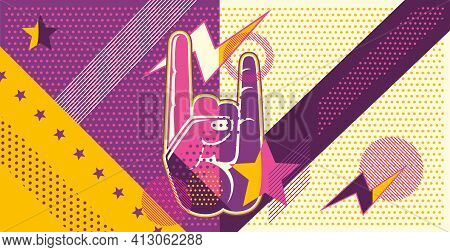 Psychedelic Background, Cover, Poster Template Hippie Style From The 1960S.