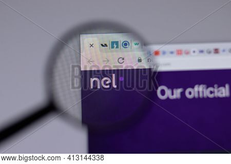 New York, Usa - 18 March 2021: Nel Company Logo Icon On Website, Illustrative Editorial