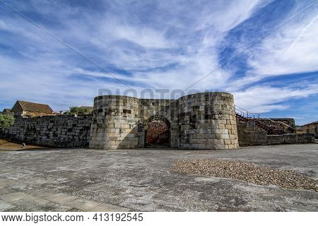 Idanha A Velha, Portugal; May, 2020: The North Gate To The Historic Village Of Idanha A Velha In Por