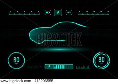 Automotive interface AR hologram windshield panel