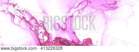 Rose Spring Fluid Waves. Alcohol Ink Texture. Gentle Color Wallpaper. Flow Liquid Mix. Fluid Waves. 