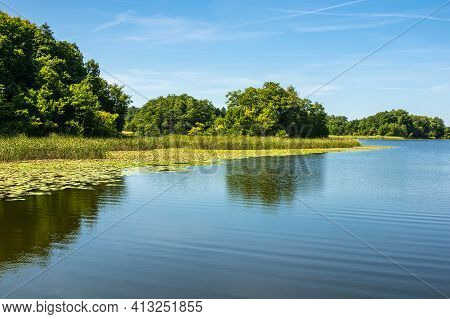 Landscape On A Lake In Templin, Germany.