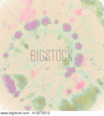 Psychedelic Multi Pattern. Pastel Spiral Tie-dye. Abstract Art Texture. Batik Fabric. Tye Dye Circle