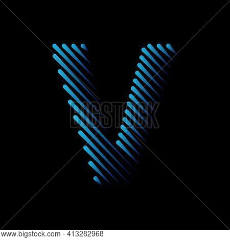 Initial Line Letter V Vector & Photo (Free Trial) | Bigstock