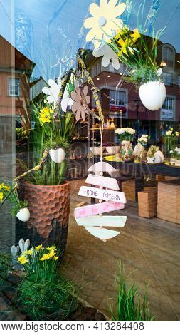 Kirchheimbolanden,rheinland-pfalz,germany,march 18 2021: Soft Selective Focus Window Closed Interior