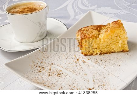 Caffè e torta di mele