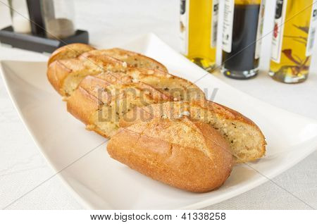 Alho pão torrado