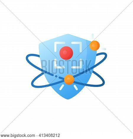 Pathogen Substances Fight Flat Icon. Immunity Strengthening Concept. Immunology. Body Defence System