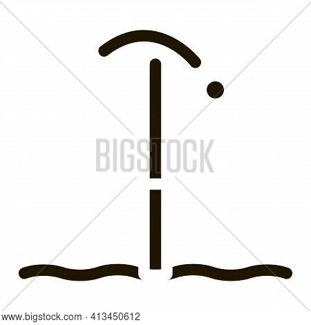 Ball Flew Over Field Icon Vector Glyph Illustration