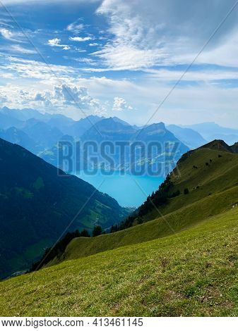 Beautiful View On The Lake Lucerne From The Stoos