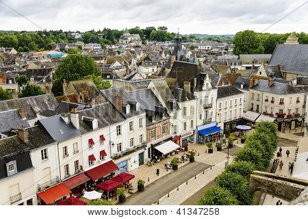 Amboise Main Street View, Fransa.