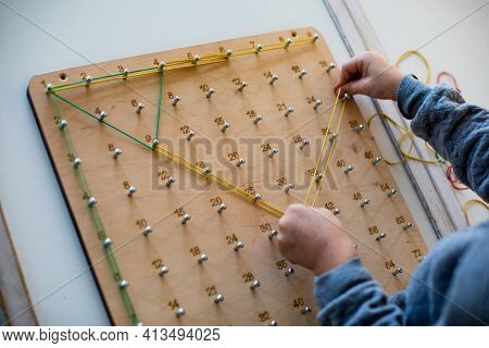 Geoboard For Developing Mathematical Thinking And Problem Solving Skills