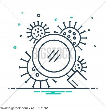 Mix Icon For Search-infaction Allergetic Allergy Disease Influenza
