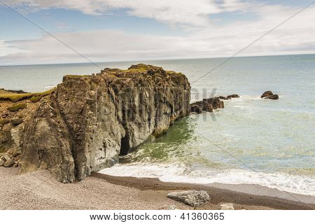 Hvalnes, Rocky Coastline - Iceland.