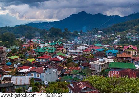 Evenig View Of Sagada At Luzon Island, Philippin