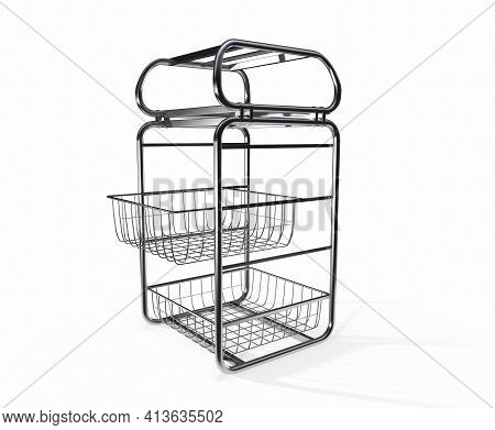Blank Empty Flier Holder Or Display Stand 3d Render