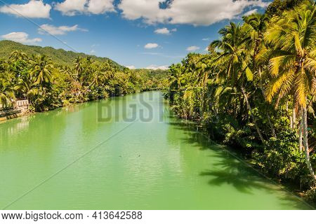 View Of Loboc River On Bohol Island, Philippin