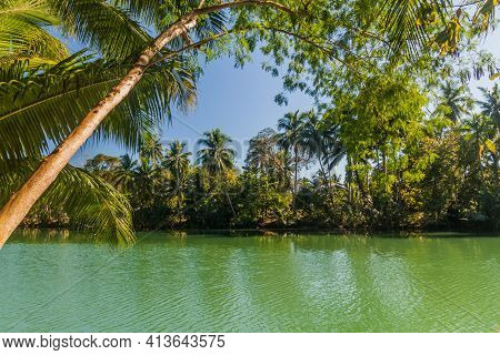 View Of Loboc River On Bohol Island, Philippin