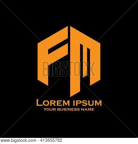 Fm Letter Design Logo Vector. Fm Letter Design Logo Business