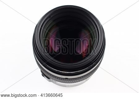 Lviv, Ukraine - February 28, 2020: Portrait Lens Canon Ef 100mm F/2 Usm