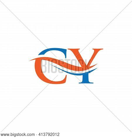 Cy Linked Logo For Business And Company Identity. Creative Letter Cy Logo Vector
