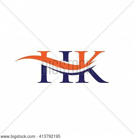 Hk Letter Linked Logo For Business And Company Identity. Initial Letter Hk Logo Vector Template.