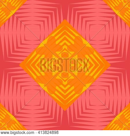 Abstract Geometric Seamless Pattern. Flat Vector Illustration.