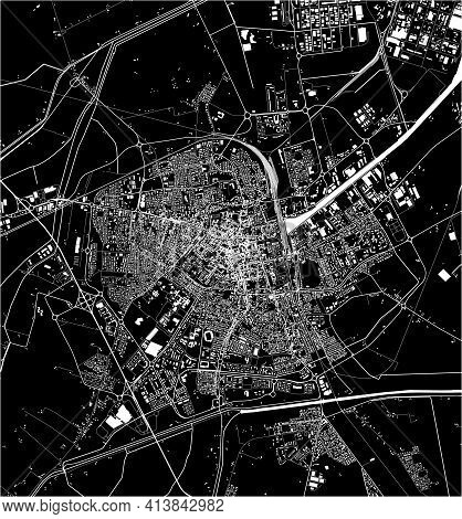 Map Of The City Of Ravenna, Italy