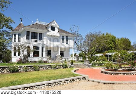 SANTA ANA, CA - APRIL 14, 2017: H. Clay Kellogg House at the Heritage Museum of Orange County. The museum is dedicated to preserving, promoting and restoring the heritage of Orange County