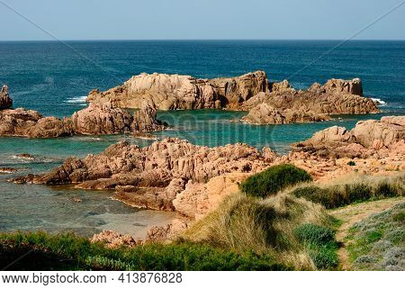 View Of The Cala Sarraina Coast, Trinità D\'agultu