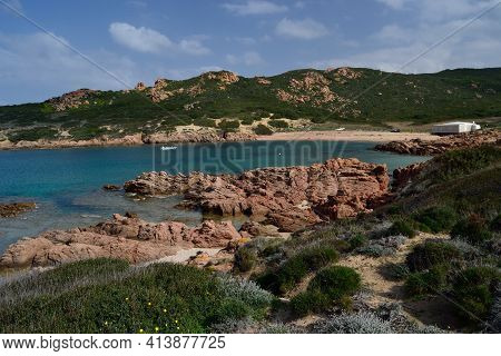 View Of The Cala Sarraina Beach, Trinità D\'agultu