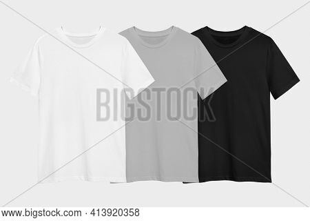 Minimal t-shirt set for apparel ad