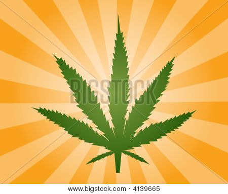 Illustration de feuille de marijuana