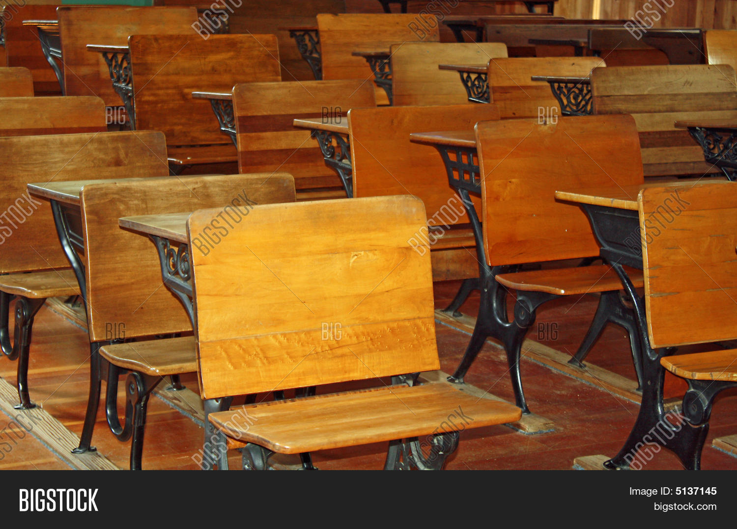 Vintage School Desks Image & Photo (Free Trial) Bigstock