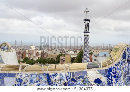 Park Guell In Barcelona, Spain