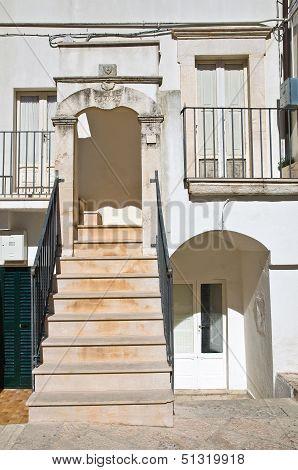 Stariway. Noci. Puglia. Italy.