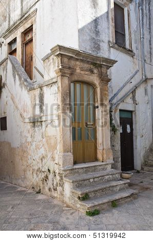 Alleyway in  Noci. Puglia,  Italy.